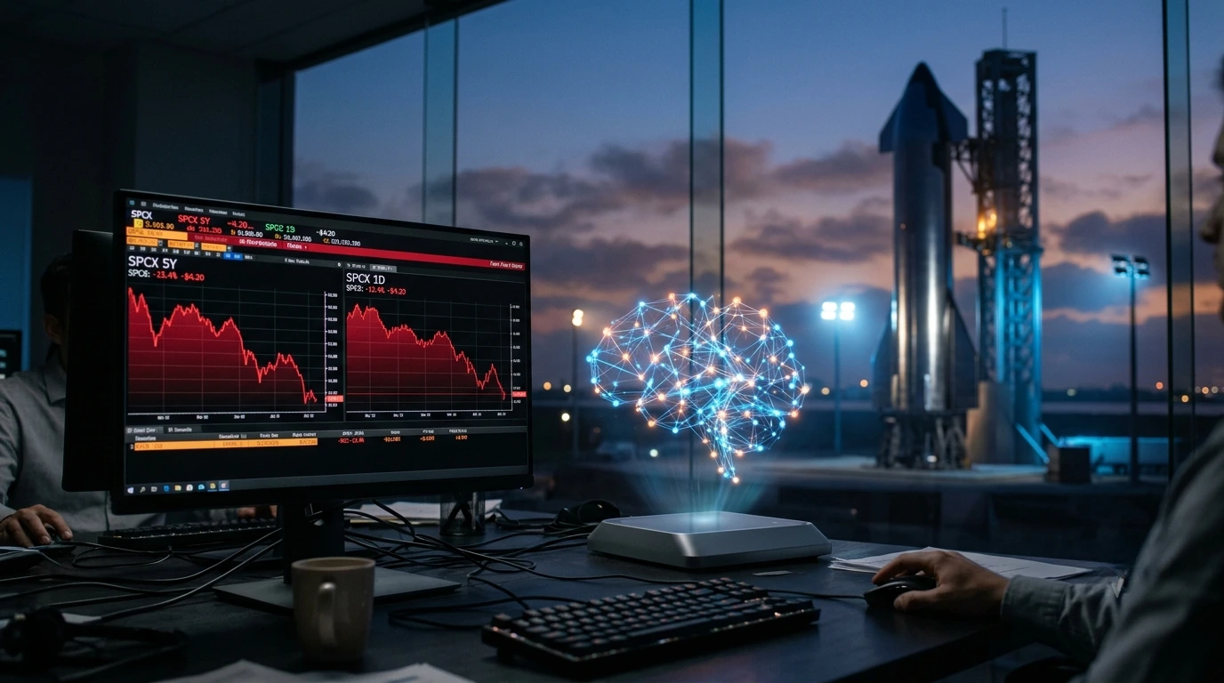 SpaceX Stock Slumps as Massive AI Infrastructure Spending Rattles Investors